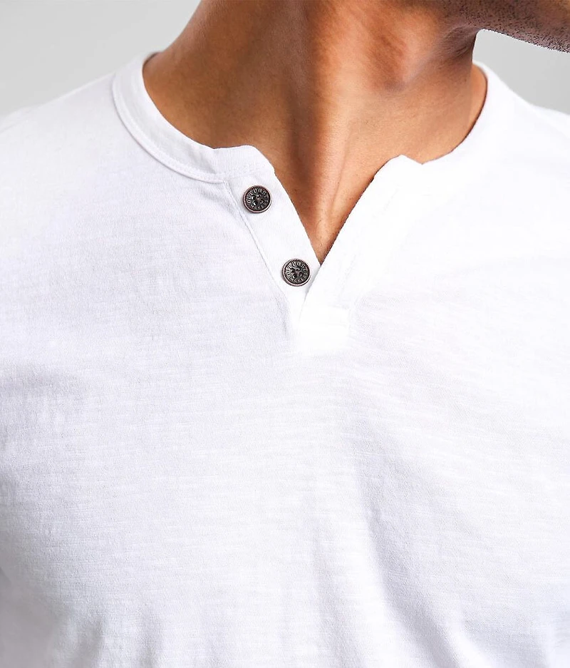 Slub Knit Henley