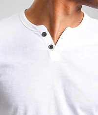 Slub Knit Henley