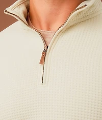 Waffle Quarter Zip Pullover