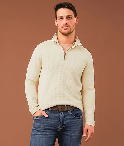 Waffle Quarter Zip Pullover