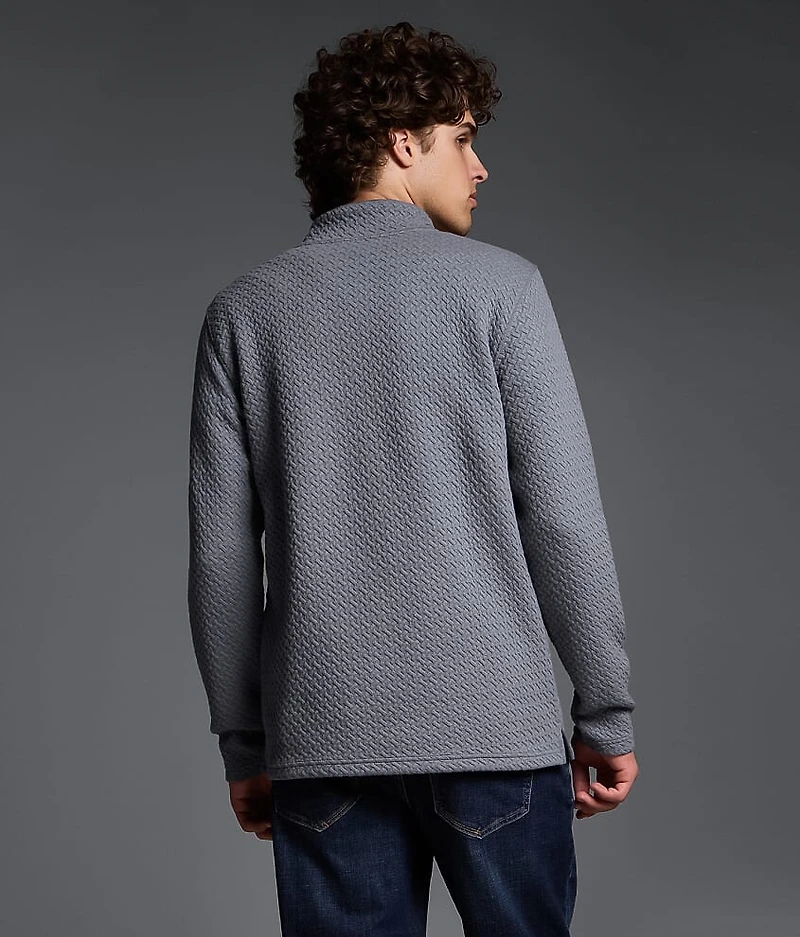 Textured Quarter Zip Pullover