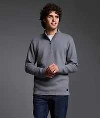 Textured Quarter Zip Pullover