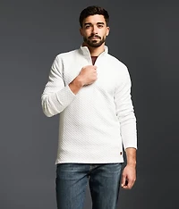 Textured Quarter Zip Pullover