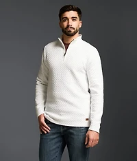 Textured Quarter Zip Pullover