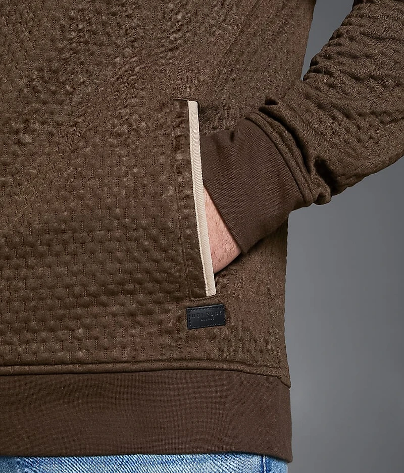 Textured Quarter Snap Pullover