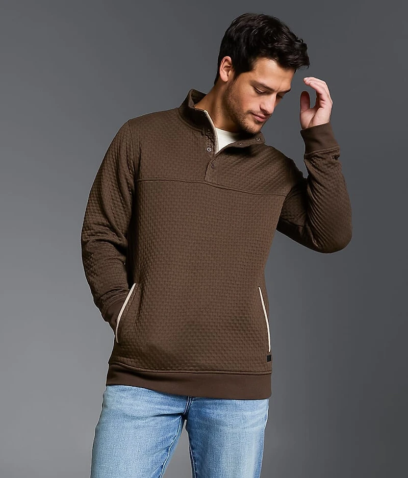 Textured Quarter Snap Pullover