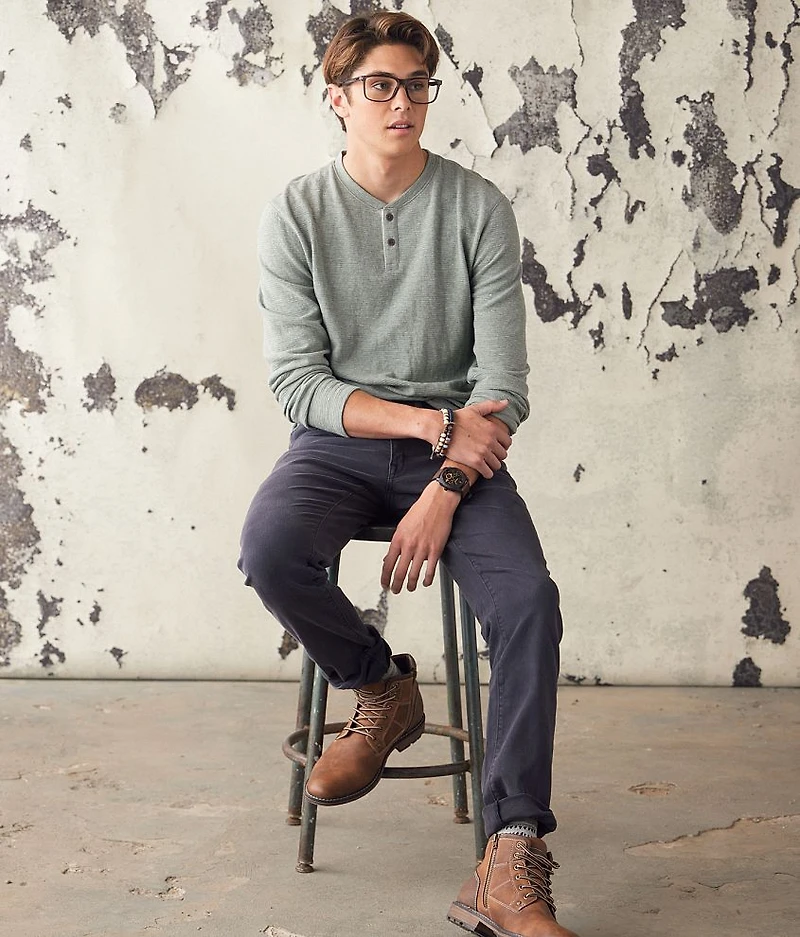 Heathered Henley