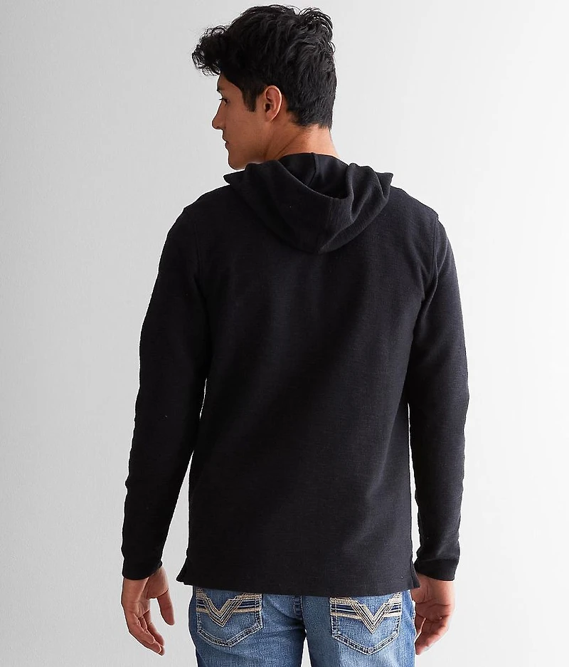 Textured Quarter Zip Hoodie