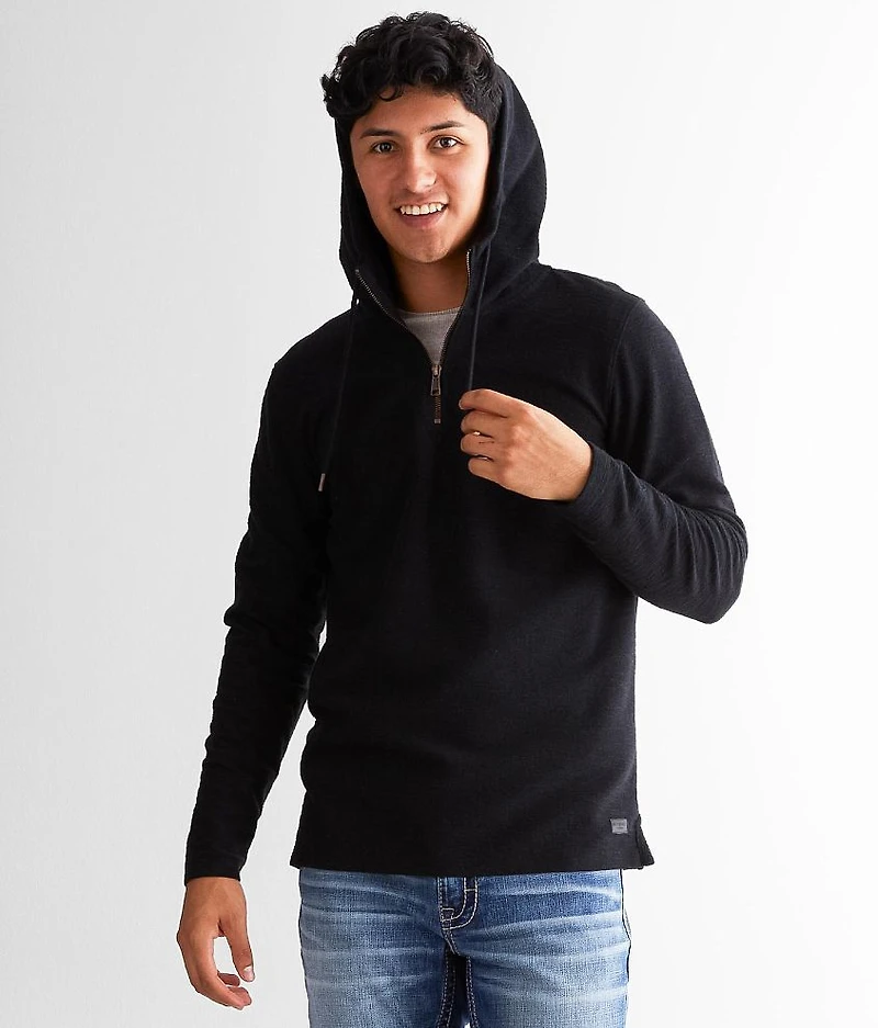 Textured Quarter Zip Hoodie