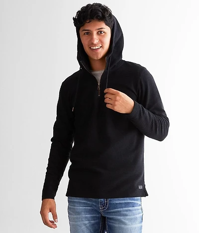Textured Quarter Zip Hoodie