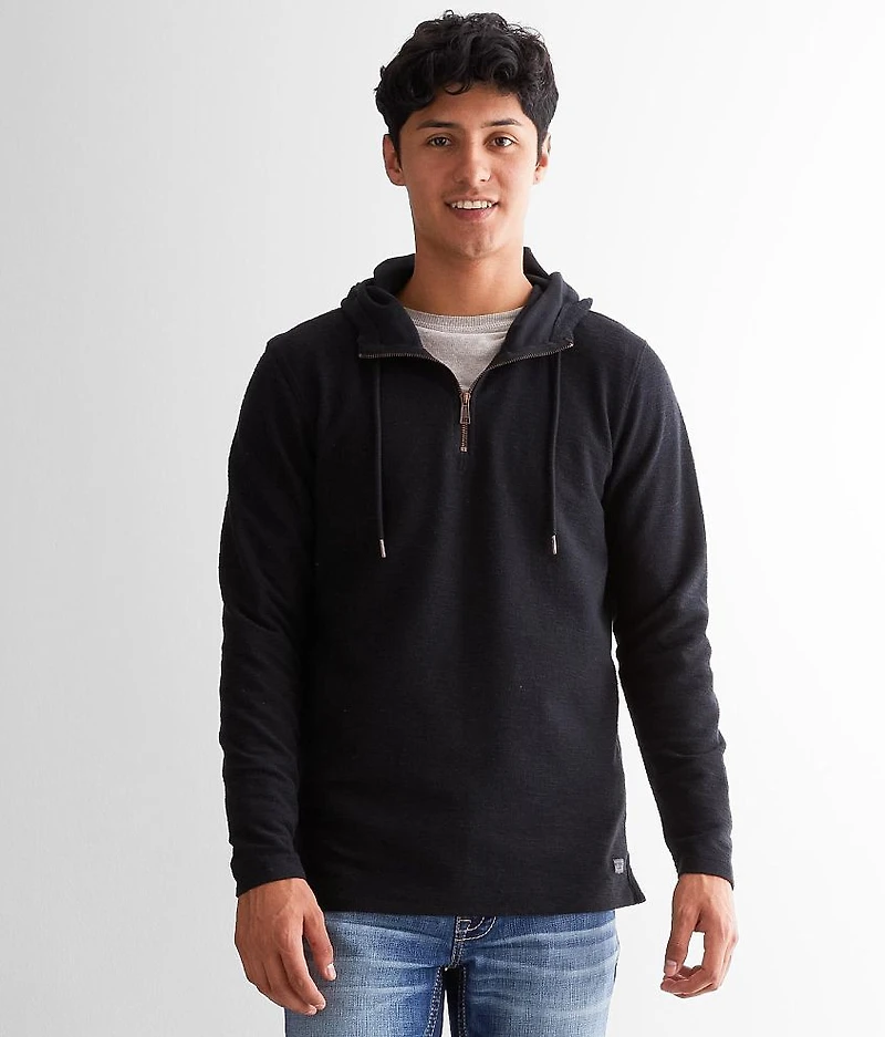 Textured Quarter Zip Hoodie