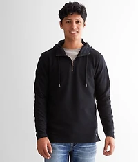 Textured Quarter Zip Hoodie