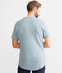 Ribbed Knit T-Shirt