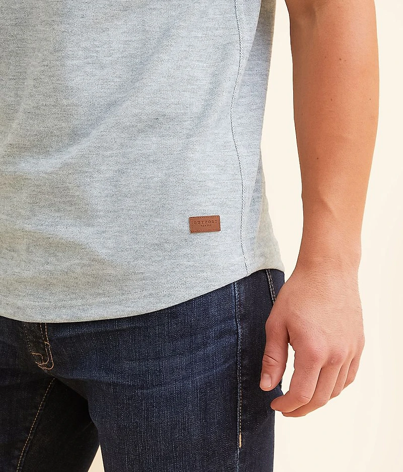 Brushed Knit Henley