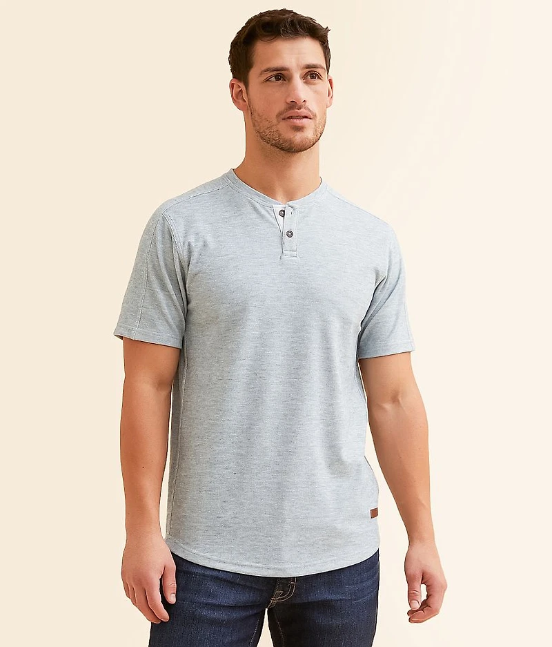 Brushed Knit Henley