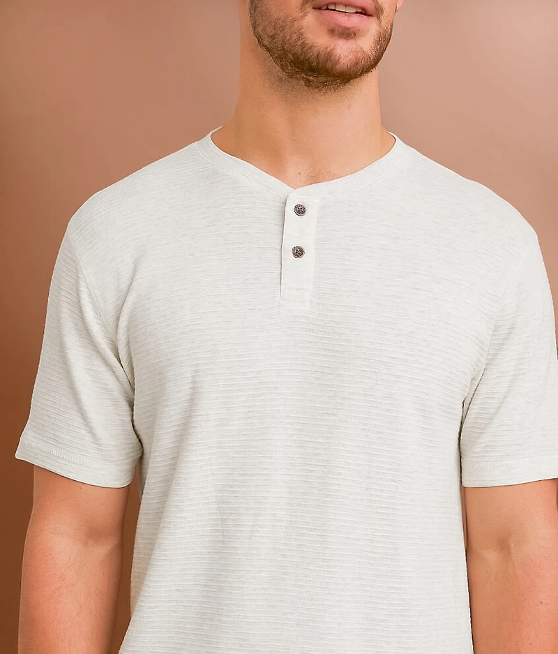 Textured Knit Henley