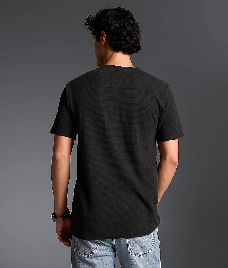 Textured Snap Henley