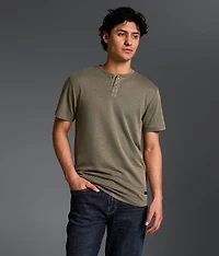 Textured Snap Henley