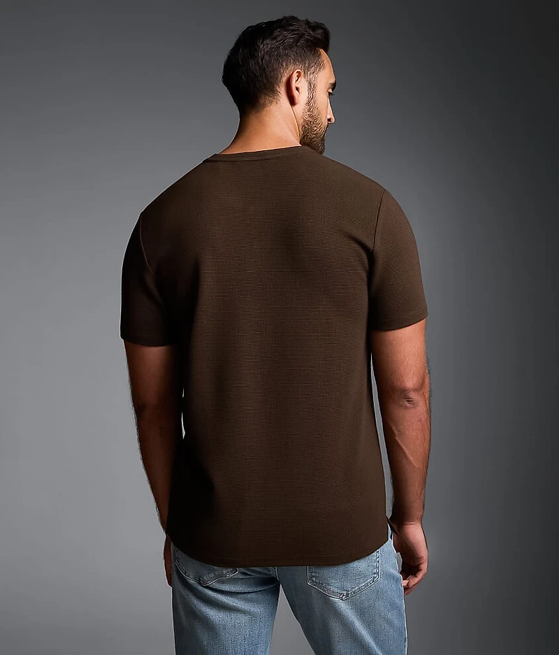 Waffle Knit Henley