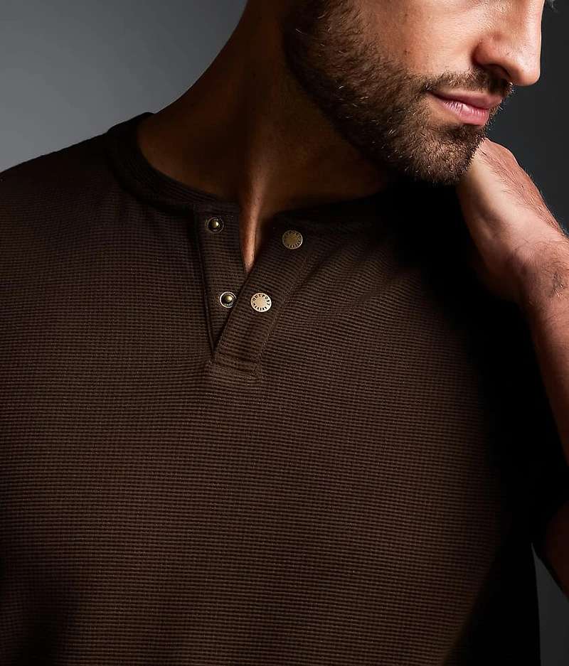Waffle Knit Henley