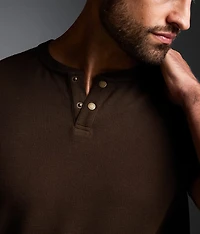 Waffle Knit Henley