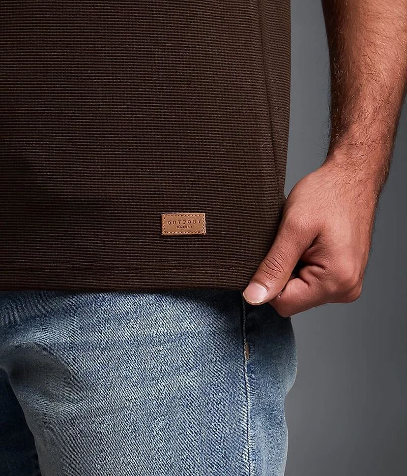 Waffle Knit Henley