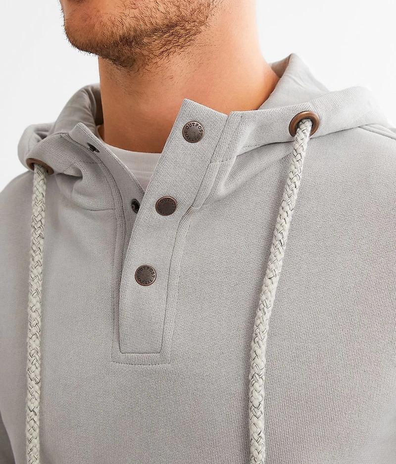 Henley Hooded Sweatshirt