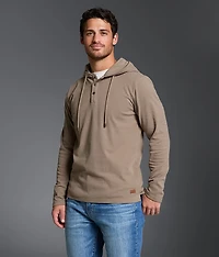 Brushed Henley Hoodie