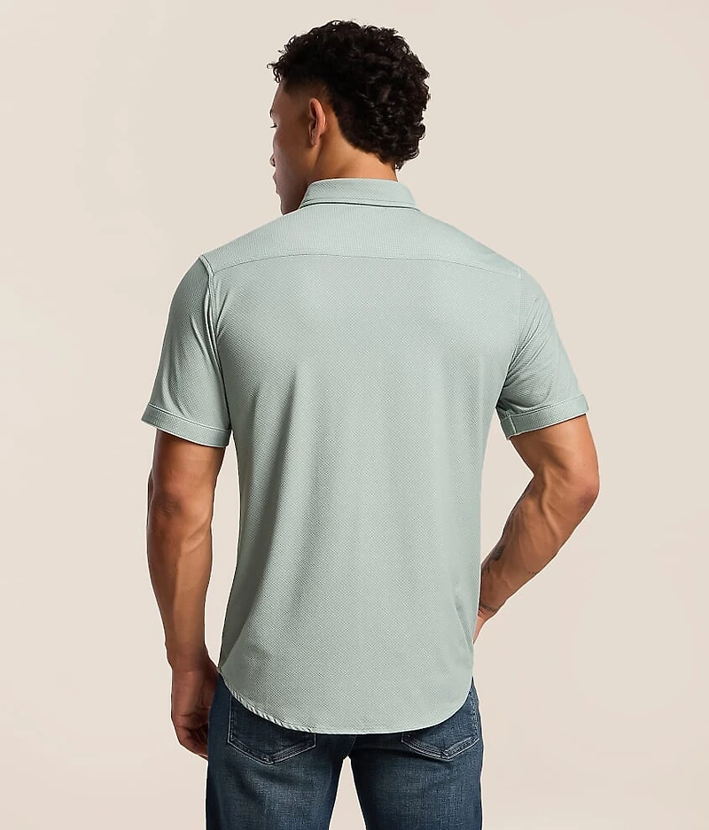Textured Athletic Performance Knit Shirt