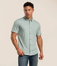 Textured Athletic Performance Knit Shirt
