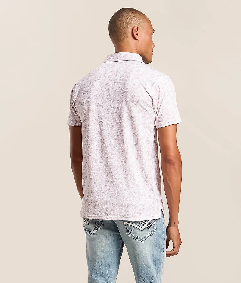 Floral Performance Polo