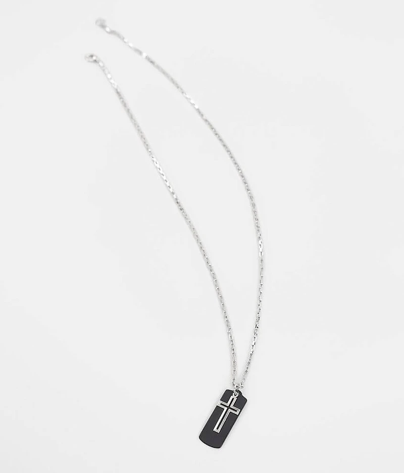 Cut-Out Cross 23" Necklace