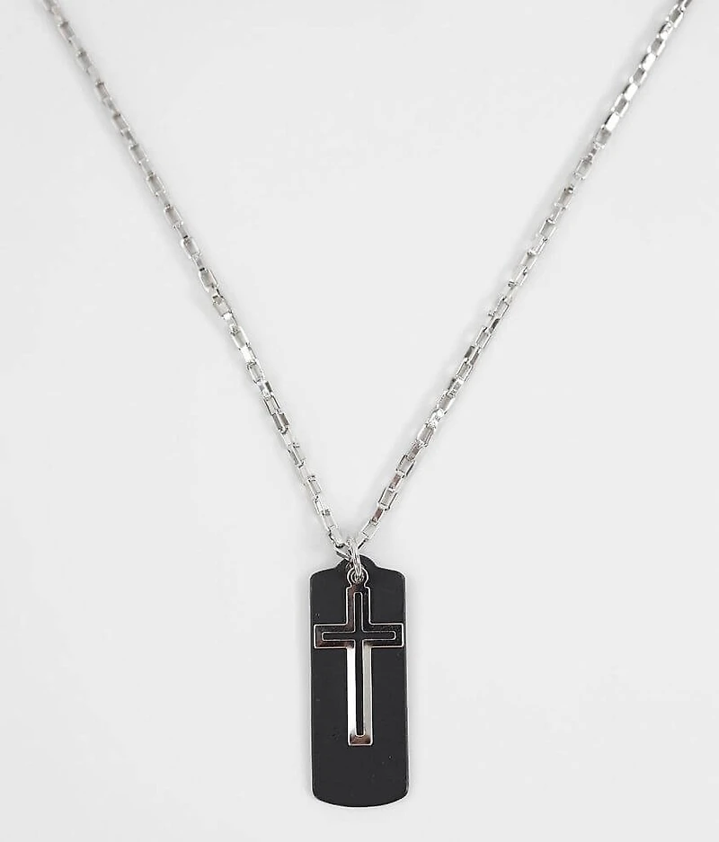 Cut-Out Cross 23" Necklace
