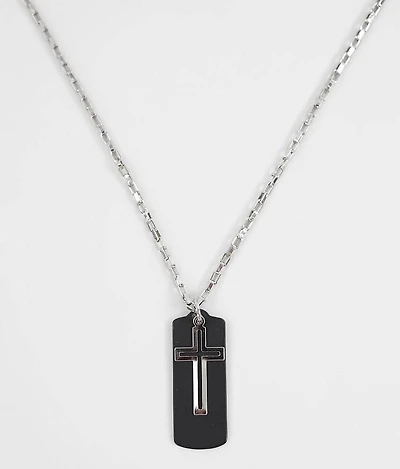 Cut-Out Cross 23" Necklace
