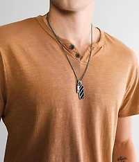 Double Pendant 23" Necklace