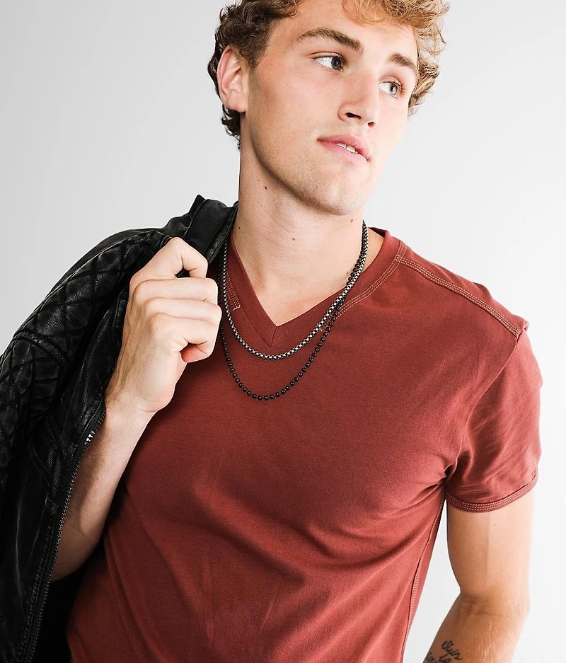 2 Pack Ball & Chain Necklace Set