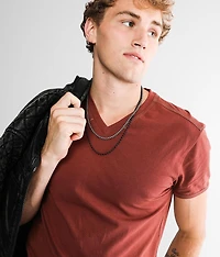 2 Pack Ball & Chain Necklace Set