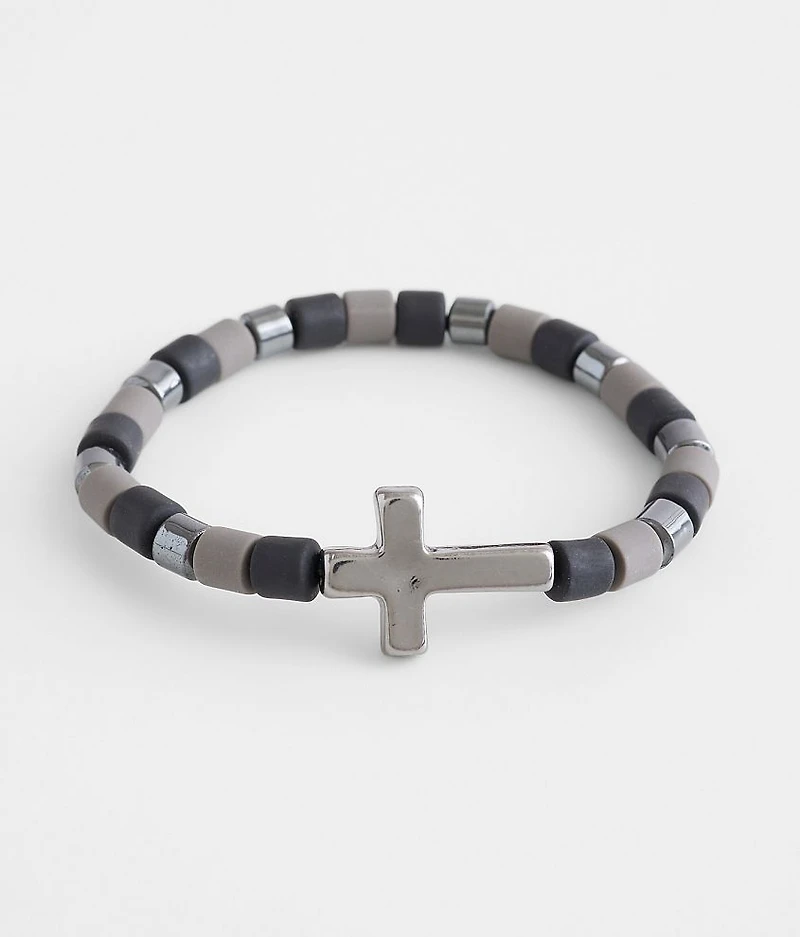 Beaded Cross Bracelet