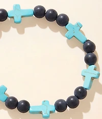 Turquoise Cross Bracelet