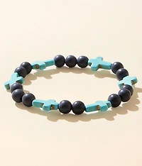 Turquoise Cross Bracelet