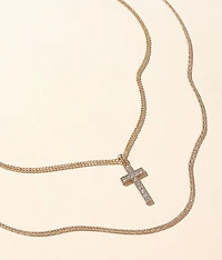 2 Pack Cross 22" & 24" Necklace Set