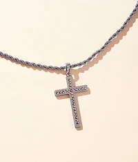 Cross Pendant 24" Necklace
