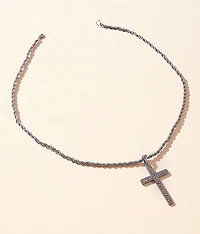 Cross Pendant 24" Necklace