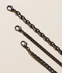 3 Pack 19" Mixed Necklace Set