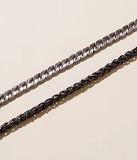 2 Pack 19" Two Tone Necklace Set