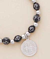 Beaded Cross Bracelet