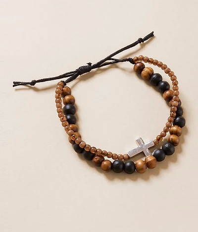 BKE Cross Slider Bracelet