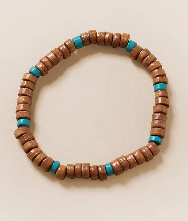 Wood & Turquoise Bracelet