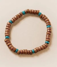 Wood & Turquoise Bracelet