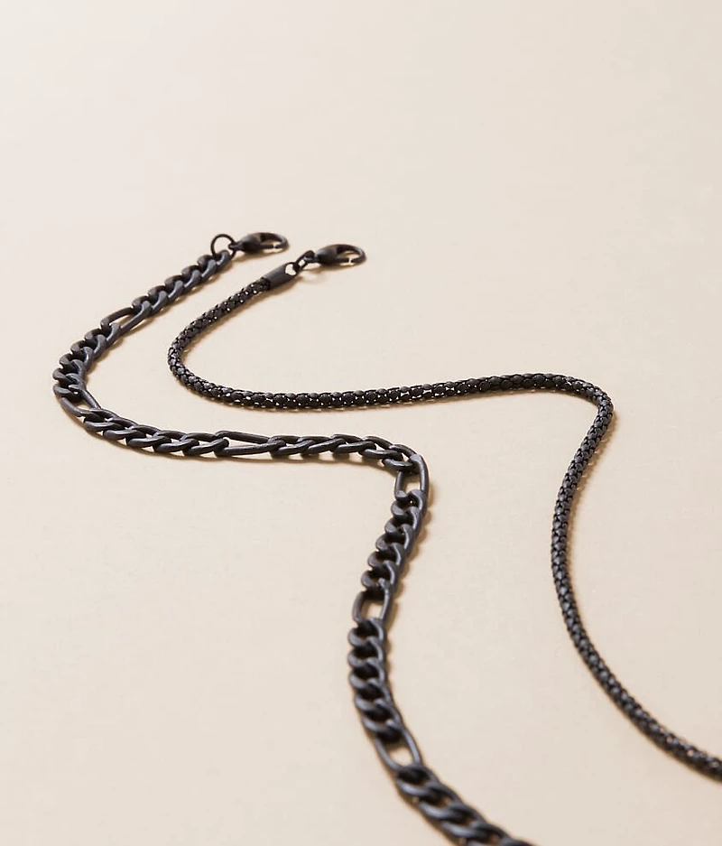 2 Pack 20" & 21" Chain Necklace Set